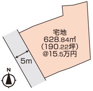 岡山市中区門田文化町3丁目　土地　建築条件無し　2950万円　おうち家不動産㈱岡山駅西口支店